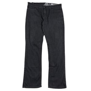 Volcom Vorta Jeans Mens 36 x 29 Black Slim Straight Fit Comfort Stretch Skater